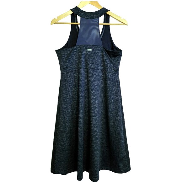 MONDETTA Dark Blue Racerback Built-In Bra Athleisure Mini Dress Size Medium - Picture 2 of 8